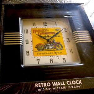 Retro Wall Harley-Davidson Clock